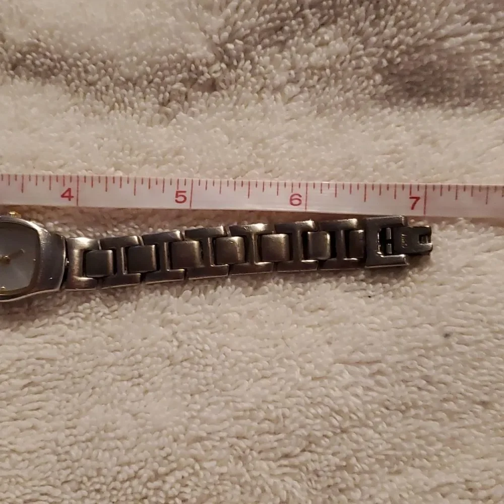 Nine West Analog Watch Silver & Two-Tone Interchangeable Flip Metal Band 9W/1273